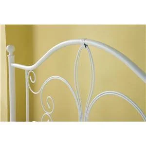 Hillsdale 1687BTW Ruby Bed Set - Twin - Rails Not Included Textured White