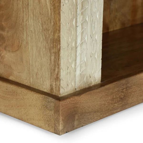 Christopher Knight Home Molena Book Shelf, Walnut + White Distressed