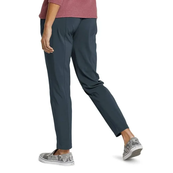Eddie Bauer Women's Incline High-Rise Slim Ankle Pants - Blue - 4
