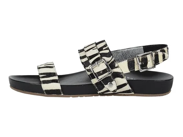 Women's Vionic with Orthaheel Technology Samar Sandal, Black Zebra
