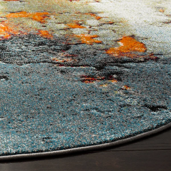Safavieh Glacier Stephaine Modern Abstract Rug (2&3x22 x 22& - Blue/Multi)