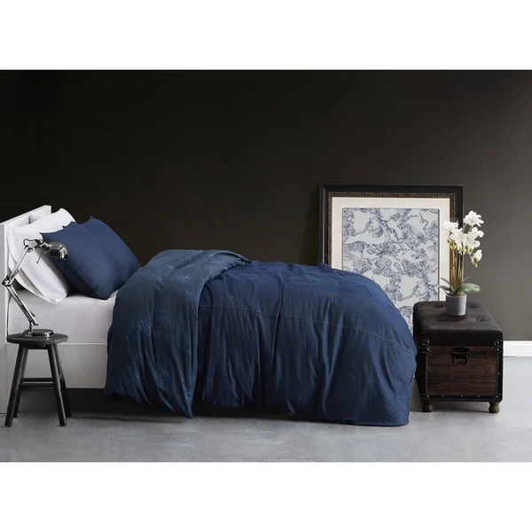 Sean John Denim Comforter Set Blue Full/Queen