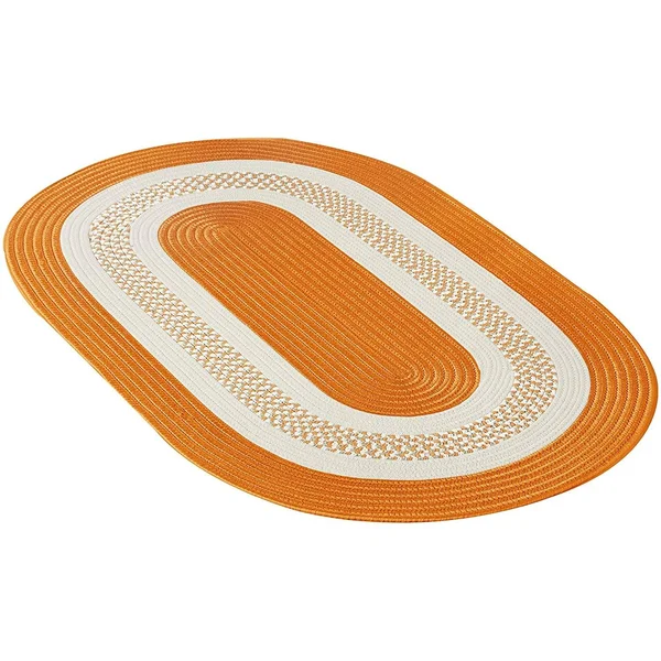 Colonial Mills Crescent Orange 2&x10& Oval Rug