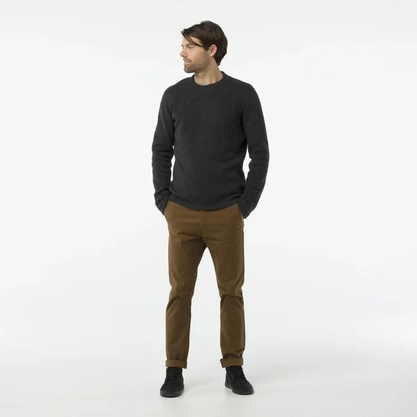 Smartwool Hudson Trail Fleece Crew Sweater - Men's Bourbon Heather, XL