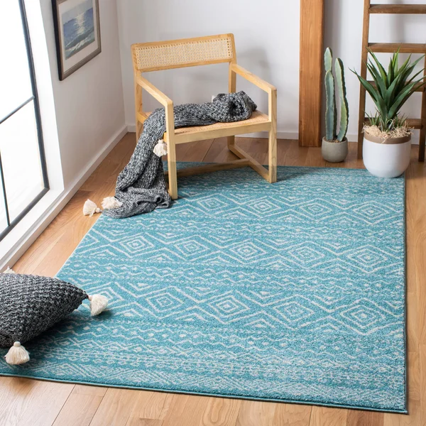 Safavieh Tulum Rug Collection TUL267A - Ivory - Grey - 12& x 18&