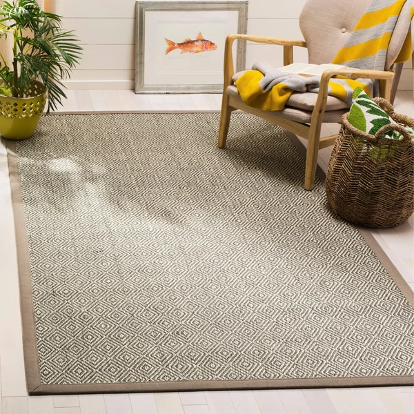 Safavieh Natural Fiber 151 Area Rug - Natural, Taupe, 6& x 6& Round