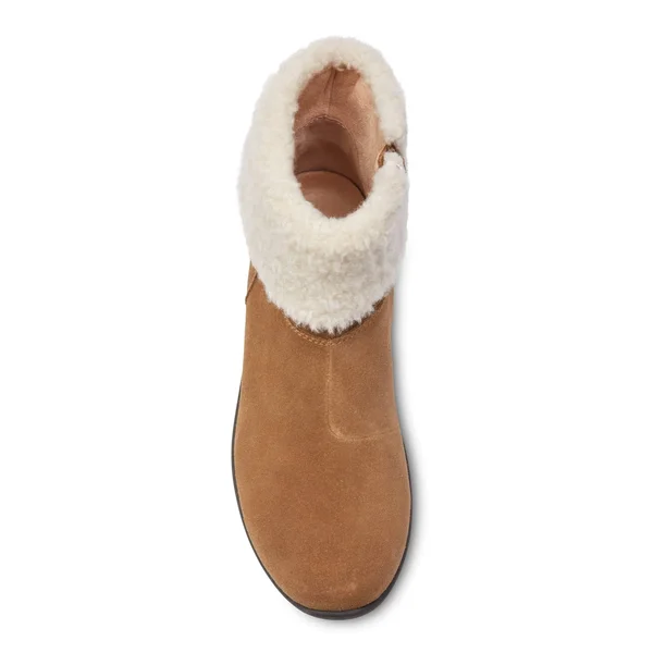 Women's Vionic Ruth Ankle Bootie, Adult, Size: 11, Wheat Suede