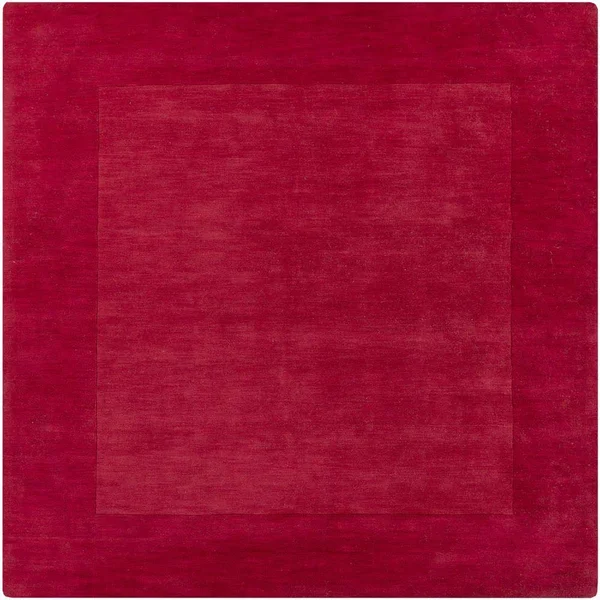 Art of Knot Foxcroft 6& Square Area Rug, Red