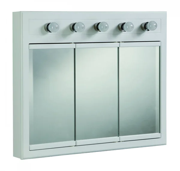 Design House 532390 Concord White Gloss Lighted Medicine Cabinet