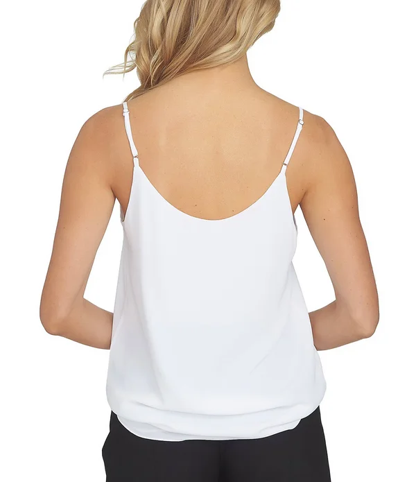 1. State Chiffon Inset V-Neck Spaghetti Strap Cami - XL