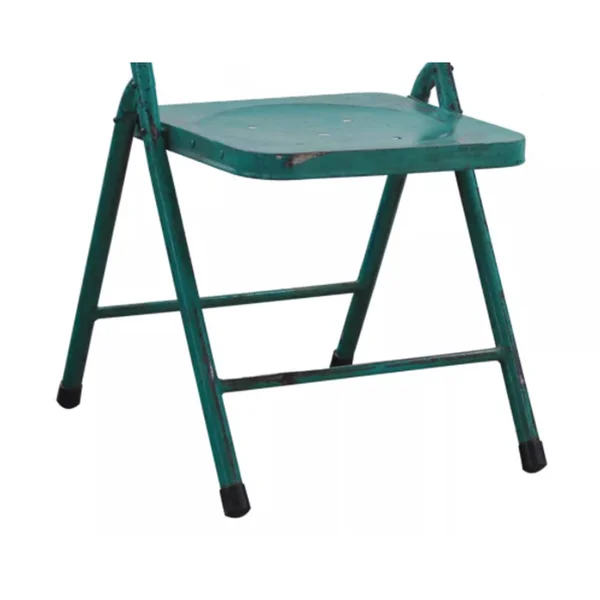 Au0026B Home Antique Look Folding Chair - Green, 14.2" x 15.4" x 32.7"