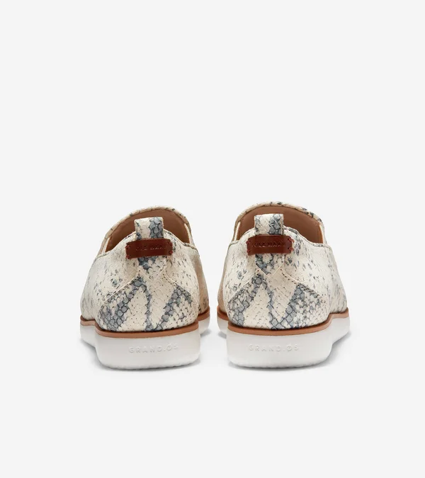 Cole Haan Grand Ambition Python Print Leather Slip on Sneakers - 6.5M