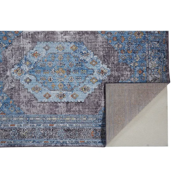 Weave & Wander Matana Blue/Multi 9&-5 inch x 12&-5 inch Area Rug