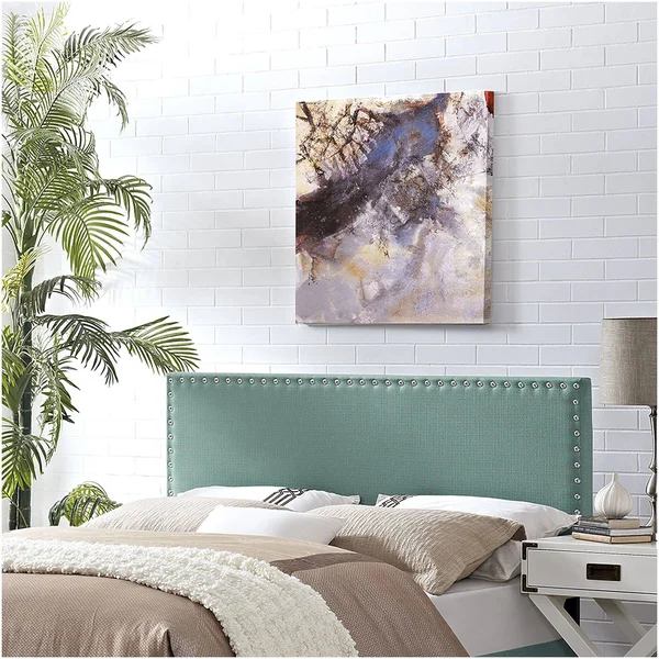 Modway Phoebe Fabric Headboard, Full, Laguna