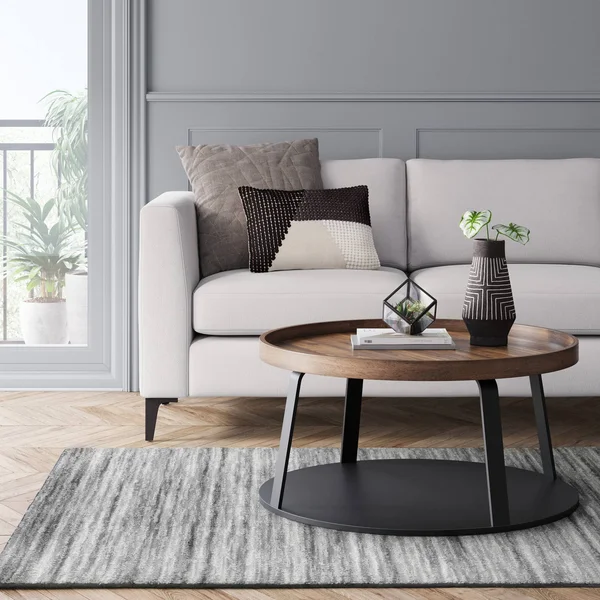 71x22 Medway Sofa with Metal Legs Light Gray - Project 62