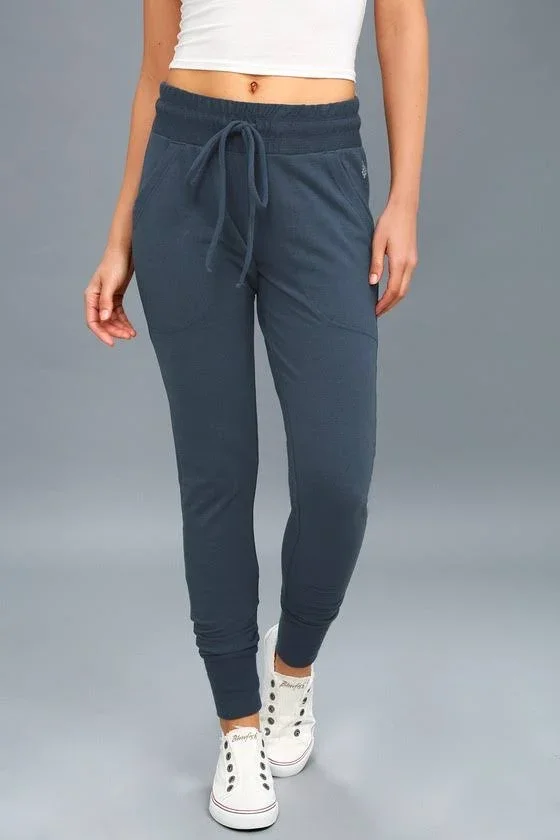 Free People Sunny Skinny Sweat Pants - Womens OB7685954005 Slate