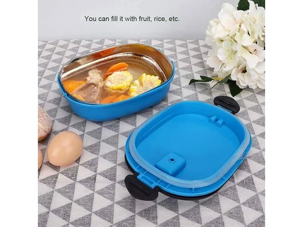 900ml Single Layer Lunch Box Insulated Bento Box Thermal Stainless Steel Food Container with Air Hole for Pinic Camping Travelin