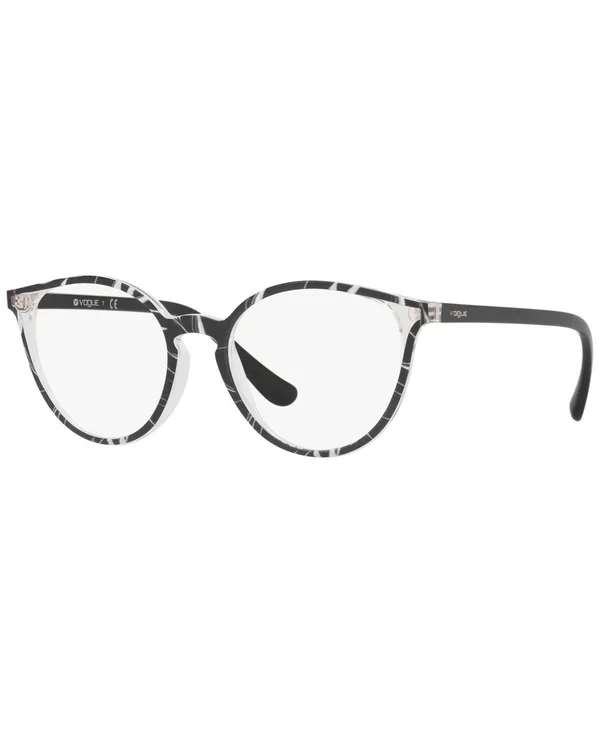 Vogue VO5254 Eyeglasses - Top Black/Text White Transp (2698)