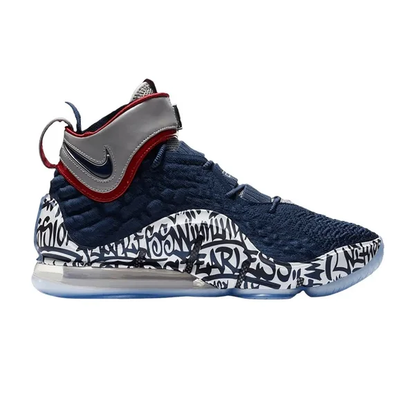 Nike Lebron 17 Graffiti Cold Blue - Size 6 Men