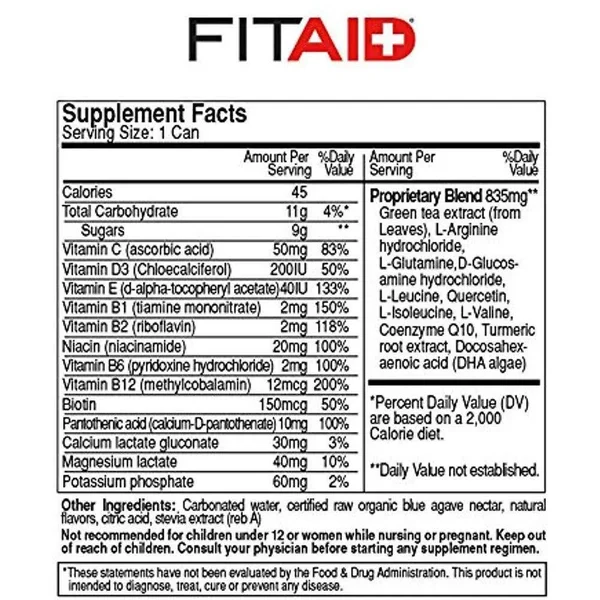 Lifeaid Beverage Fitaid 12 Ounce (Pack of 24)