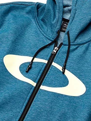Oakley Men's Ellipse FZ Hoodie - Blue Coral Heather, M