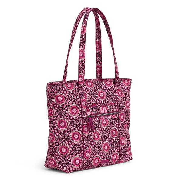 Vera Bradley Raspberry Medallion Iconic Vera Tote