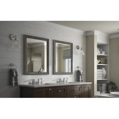 Delta Rectangular Standard Flush Mount Traditional Framed Glass Bathroom/Vanity Mirror Delta
