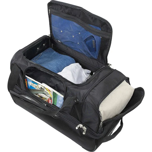 NCAA North Carolina Tar Heels Rolling Drop-Bottom Duffel Bag - 27-inches