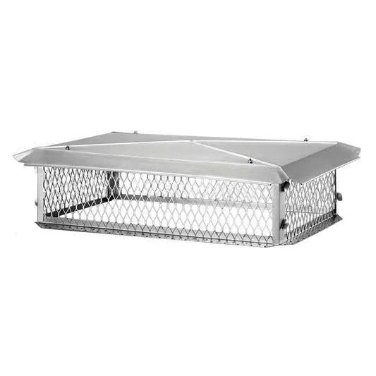 HY-C 17 x 53 Big Top Multi-Flue Chimney Cap, SS - 8x22 High, 3/4x22 Mesh