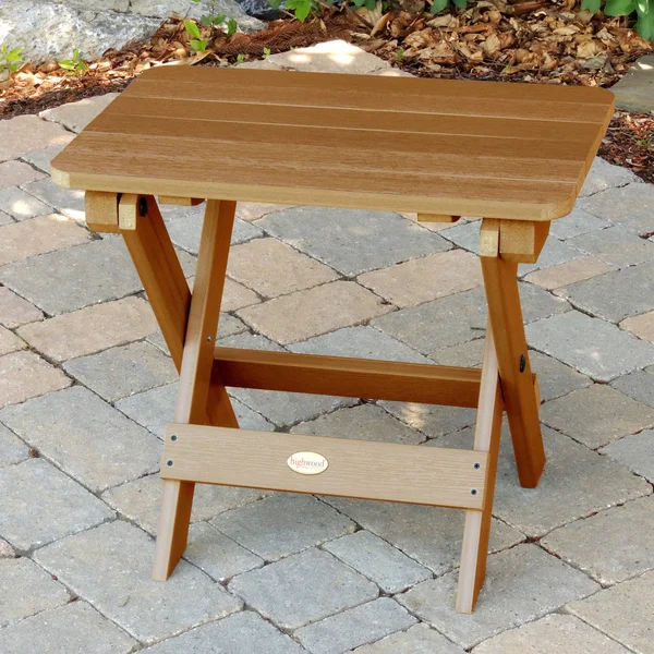 Highwood Folding Adirondack Side Table White