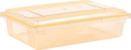Carlisle 10621C22 StorPlus Food Storage Container - 8.5 gal, 26x22 Length x 18x22 Width x 6x22 Height, Yellow (Pack of 6), 18 x 12 x 9 inches
