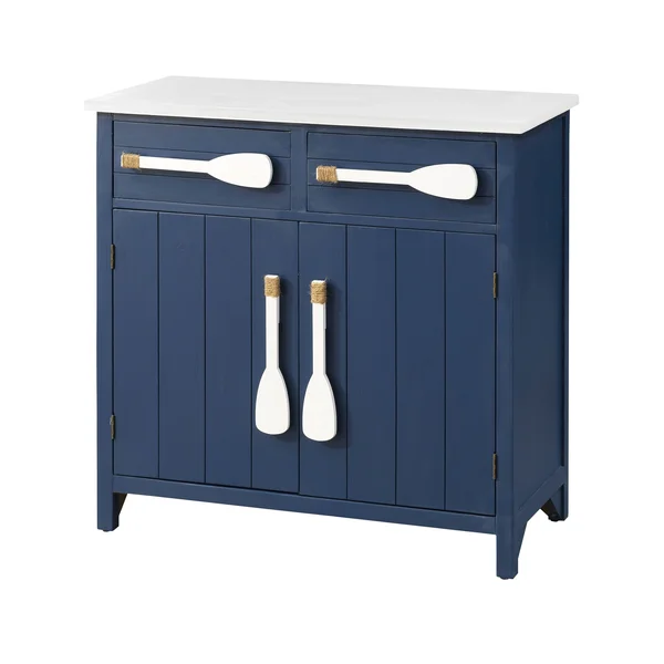 Coast to Coast Two Drawer Two Door Cabinet - Blue 51512