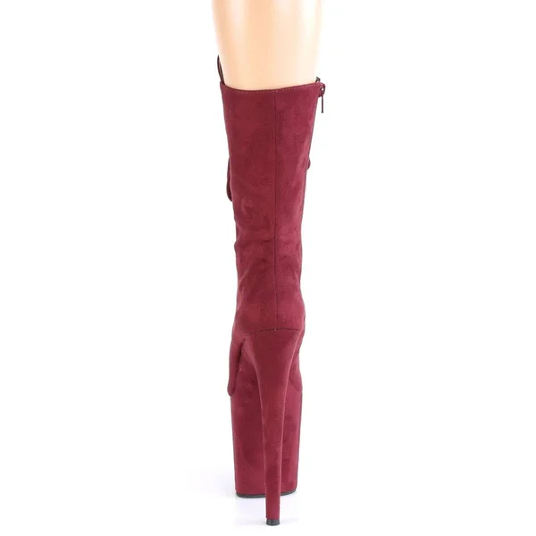 Pleaser - Womens FLAMINGO-1050FS Platforms Burgundy - Size-12