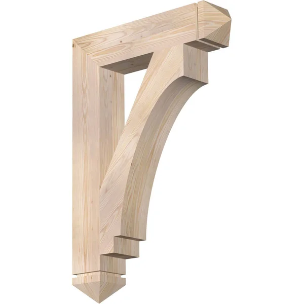 Ekena Millwork BKT06X28X40IMP03SDF 5 1/2x22W x 28x22D x 40x22H Imperial Arts & Crafts Smooth BRACKET, Douglas Fir
