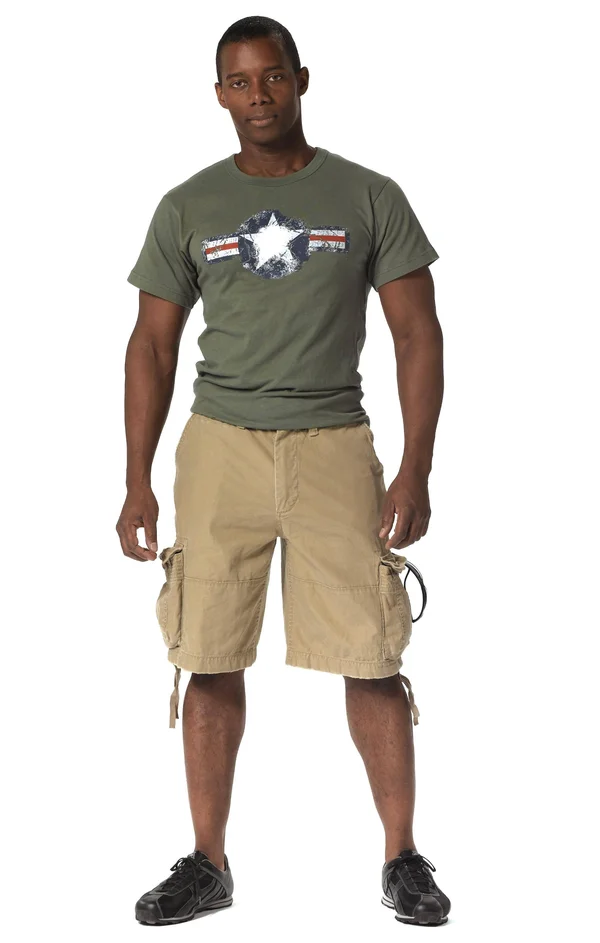 Rothco - Vintage Infantry Black Utility Shorts