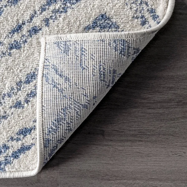 nuLOOM Rosanne Geometric Runner Rug, 2& 6x22 x 12&, Blue