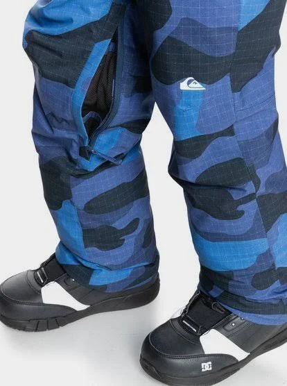 Quiksilver Boy's 8-16 Estate Insulated Snow Pants Blue Size XS/8