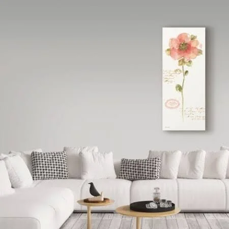 Trademark Fine Art 'Rainbow Seeds Loose Floral IV' Canvas Art by Lisa Audit, Size: 20 x 47