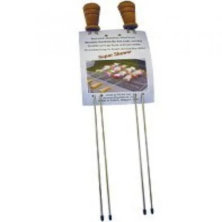 Original Super Skewer Barbecue Skewers - Set of 2 BBQ Skewers Free Standard Shipping in USA