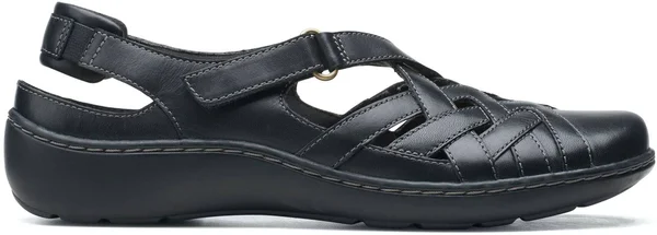 Womens Black Leather Clarks Cora Dream Size 8