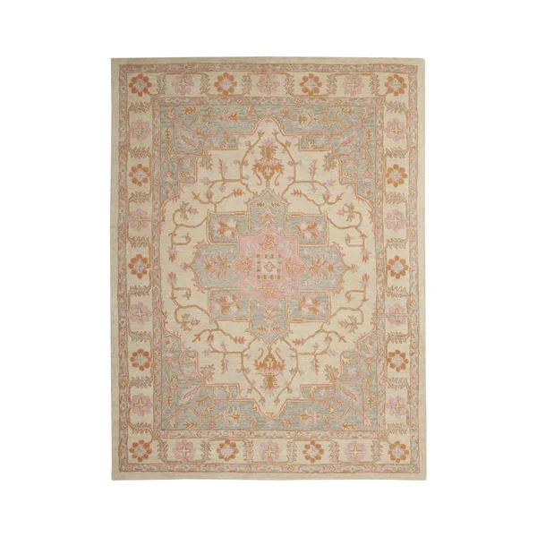 Nourison 5&3x22 x 7&5x22 Sand Jazmine JAZ01 Area Rug