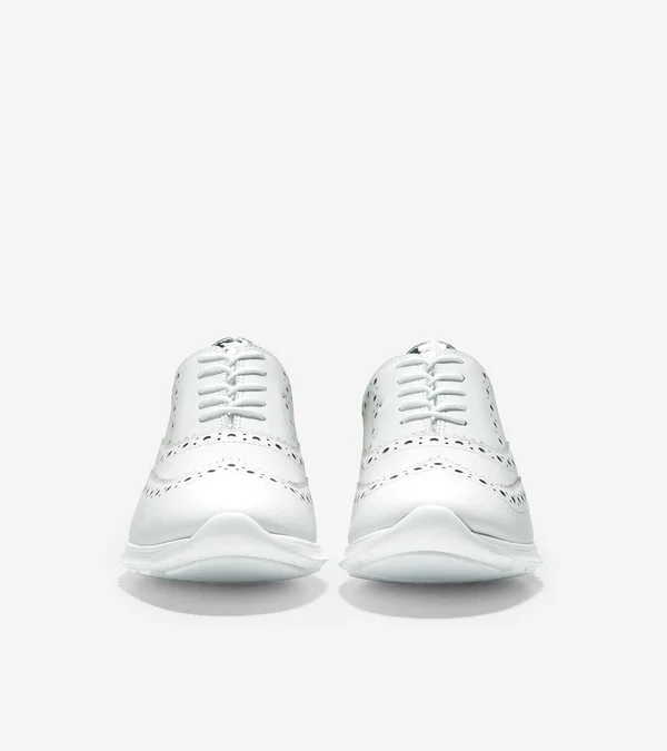 Cole Haan ZER谿RAND Wingtip Oxford - White - Lace-ups