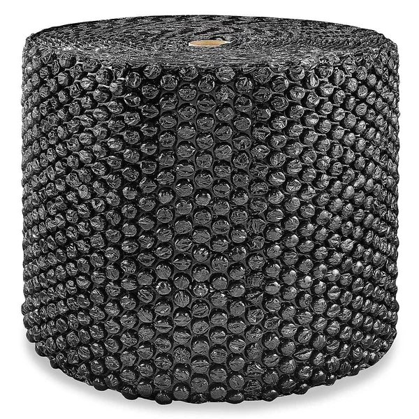 UPSable Black Bubble Roll - 24x22 x 125&, 1/2