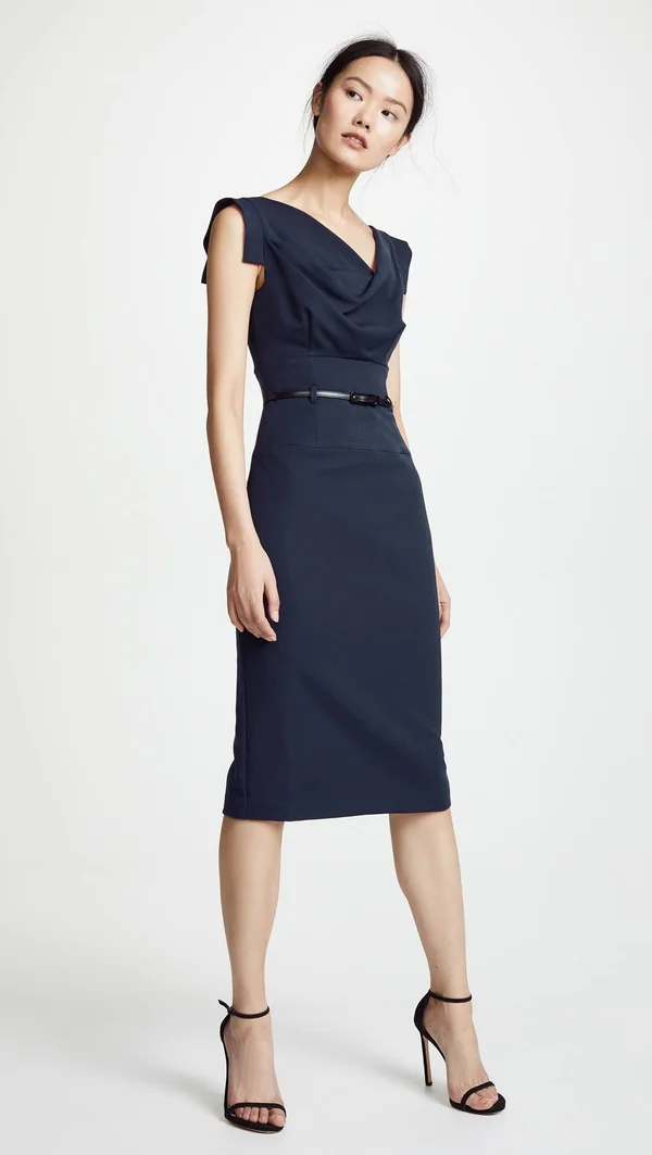 Black Halo Jackie Sheath Dress - 8, Eclipse