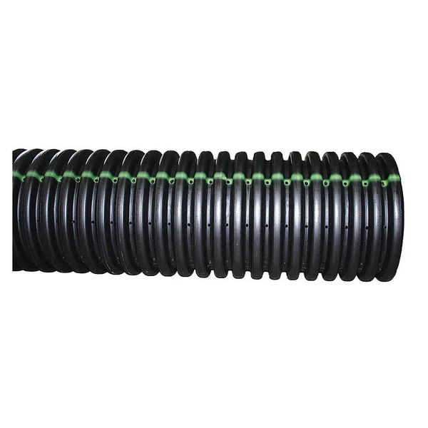 Advanced Drainage Systems 15010020 Corrugated Drainage Pipe - 20 ft. L, S