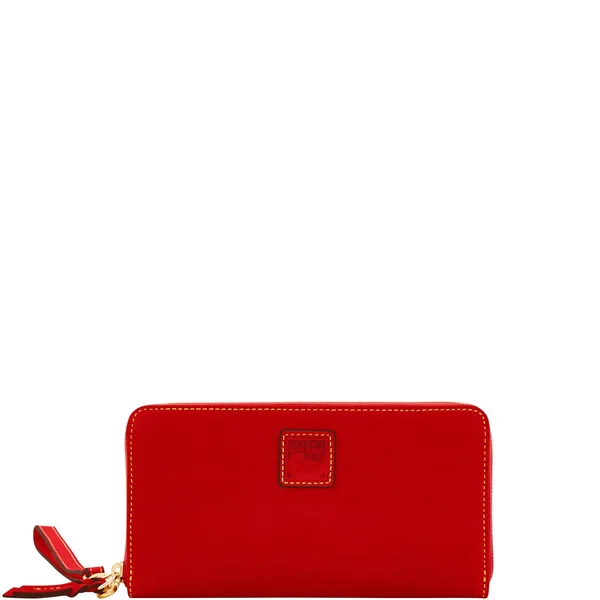 Dooney & Bourke Florentine Large Zip Around Wristlet, Red