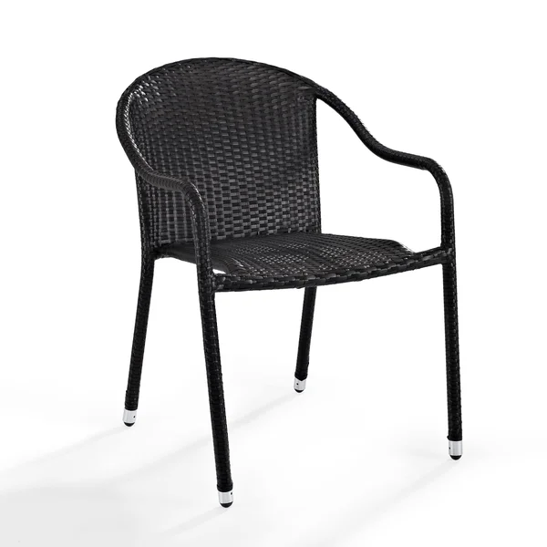 Crosley Palm Harbor Outdoor Wicker Stackable Chairs - Brown - 2 pack