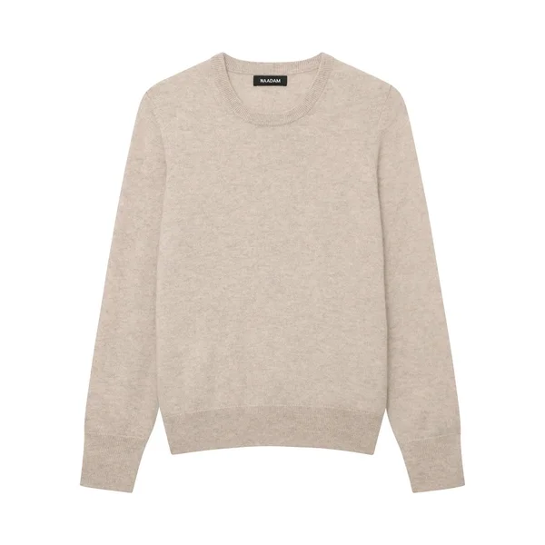 The Essential Cashmere Sweater Womens White, XXL by NAADAM