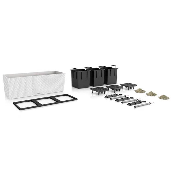 Rectangle Lechuza Trio Cottage 30 Self-Watering Resin Planter