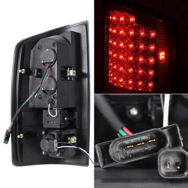 Xtune Dodge Ram 07-08 1500 - Ram 07-09 2500/3500 LED Tail Lights Chrome ALT-JH-DR07-LED-C